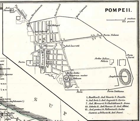 maps pompeii