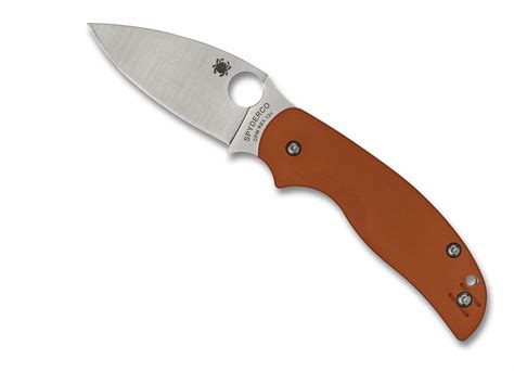 Spyderco Sage 5 C123GBORP | Satin CPM REX 121 | Orange G-10 | National ...
