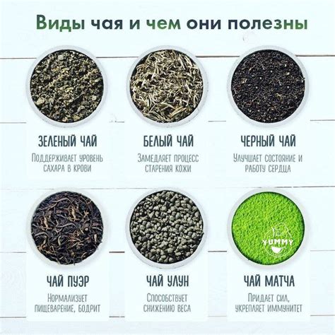 Виды зеленого чая