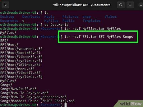 How to Create Tar File of a Folder in Linux 的图像结果