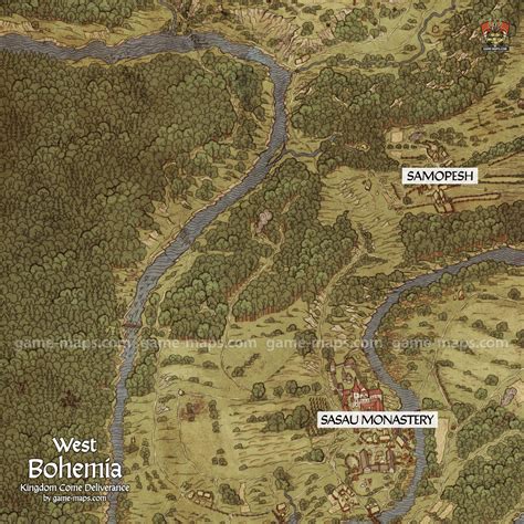 West Bohemia - Kingdom Come Deliverance Map | game-maps.com