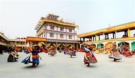 Buddhist Lamas Perform Black Hat Dance - Rediff.com India News