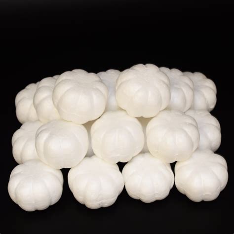 20 Pack Pumpkin Shape Polystyrene Styrofoam Foam D... – Grandado