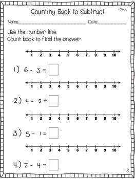 Image result for Counting Back to Subtract