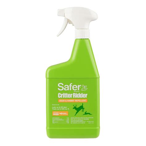 Safer Brand Critter Ridder Deer & Rabbit Repellent, Ready-to-Use Spray ...
