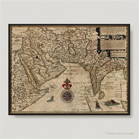 Old Map of the Arabian Peninsula Antique Map of Middle East - Etsy