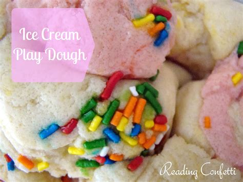 Ice Cream Play Dough ~ Reading Confetti