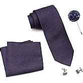 Buy Axlon Men Formal/Casual Weaved Polyester Neck Tie Pocket Square ...
