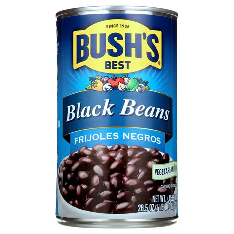 Bush's Black Beans, Plant-Based Protein, Canned Black Beans, 26.5 oz ...