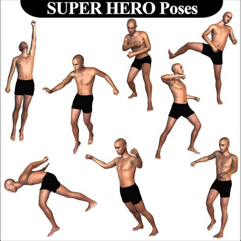 Comic Hero Poses