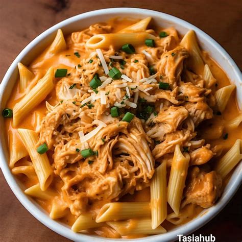 Buffalo Chicken Pasta - Tasiahub