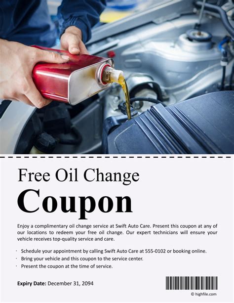 Image result for Oil Change Menu