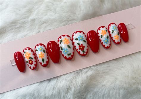 valentine's day nails press on