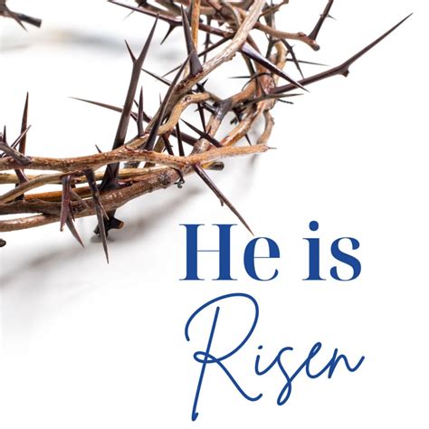 He is Risen Bible Verse - Free Happy Easter Images 2025 - Lift Your Name