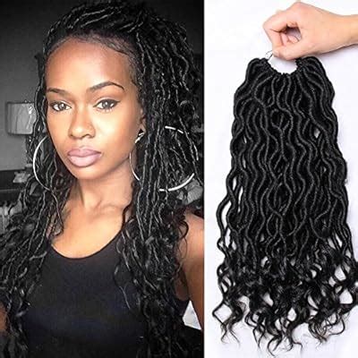 Buy 6PcsLot Faux Locs Crochet Hair Wawy Goddess Locs Crochet Hair with ...