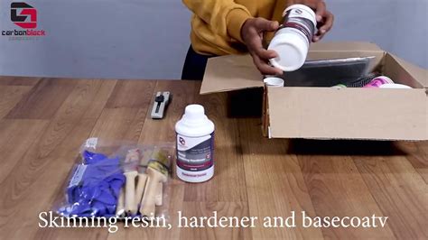 Carbon Fiber skinning starter kit | carbonblack |MH IN