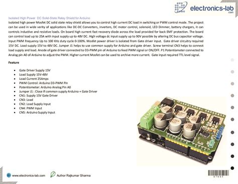 Arduino Solid State Relay Board DC Load 的图像结果