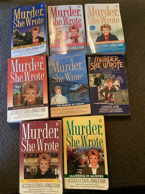 Lot(2) Of 8 Murder She Wrote Books, Jessica Fletcher, Paperback Various ...