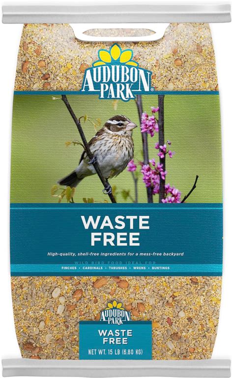 Amazon.com : Audubon Park Waste Free Wild Bird Seed, No Mess Bird Food ...