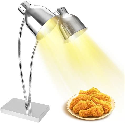 Amazon.com: BriSunshine Food Heat Lamp with Dual 250w Bulbs, Commercial ...