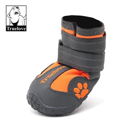Buy Truelove Waterproof Pet Boots for Dogs (Orange, Set of 4) online at ...