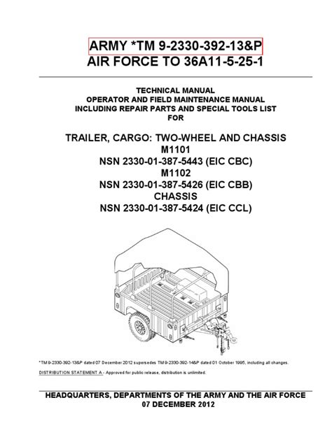 TM 9-2320-392-13P | Trailer (Vehicle) | Vehicles