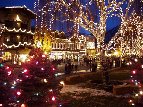 Christmas Lights, Christmas Card,town of Leavenworth Washington ...