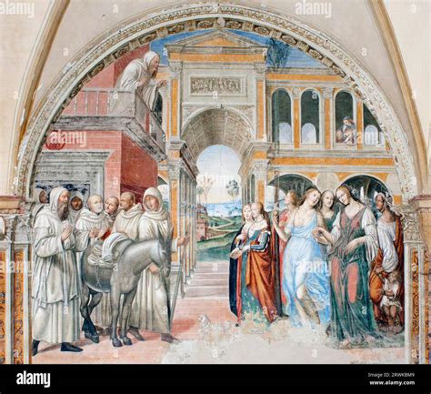 The important cycle of frescoes on the life of Saint Benedict in the Olivite mother monastery of ...
