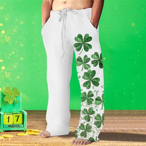Green Mens Pants,St Patrick's Day Pants,KYGABAK🌟 Irish Festival Style ...