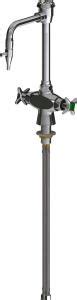 Deck-mounted, dual-inlet water faucet, single-hole mounting | Chicago ...