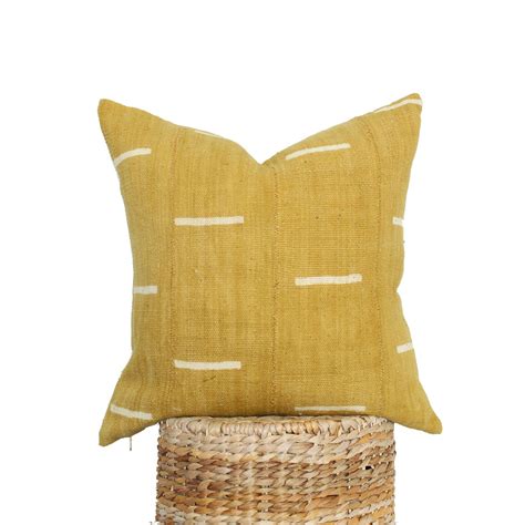Mustard Yellow Decorative Throw Pillow Ochre Pillow Yellow | Etsy