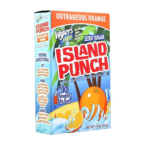 Wyler's Light Island Punch Outrageous Orange 10-Pack (33.6g) – glamshow