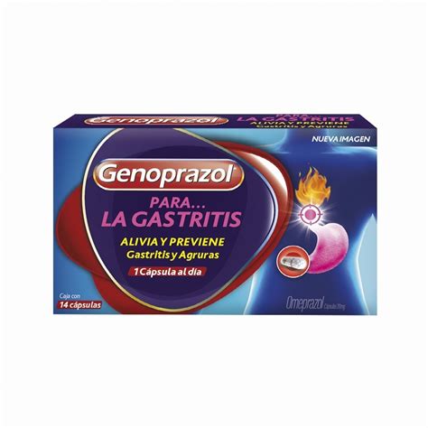 Genoprazol Gastritis y Agruras 14 Cápsulas 20 mg | Farmacia Soriana