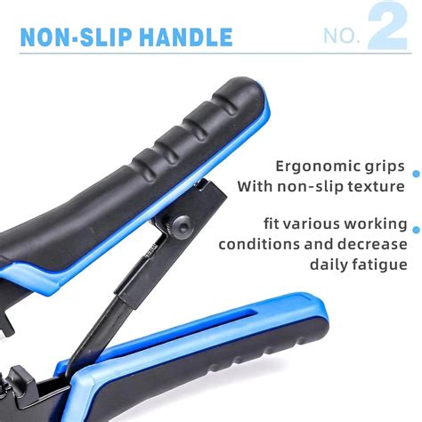 FEDUS Ethernet Crimp Tool: Crimp, Cut, and Strip Easily