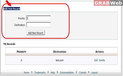 How can I add MX records in cPanel - GRABWEB [India]