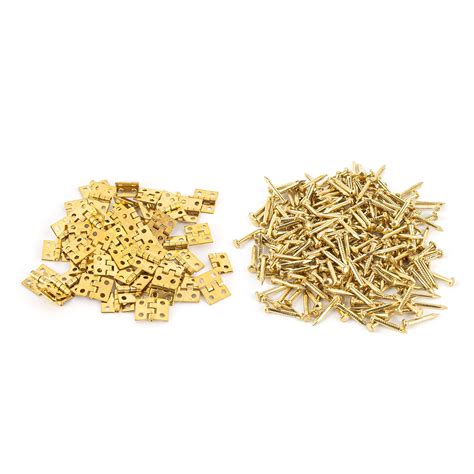 Buy AUEAR, 50 Pack Miniature Hinges Hardware Jewelry Box Tiny Hardware ...
