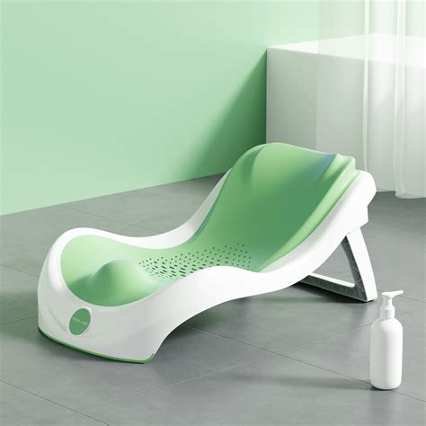 Polka Tots Tiny Tubsy Baby Bather Newborn Bath Rack - Green – PolkaTots.in