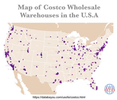 Map of Costco Locations