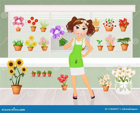 Flower Shop Cartoon 的图像结果