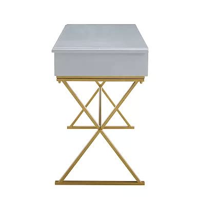 Linon Two-Drawer Campaign Desk