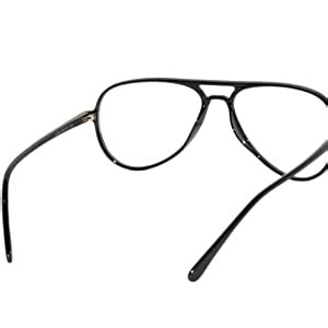 Peter Jones Retro Black Aviator Unisex Optical Frame (2788B) : Amazon ...