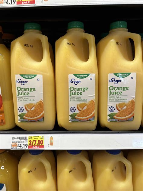 FREE Kroger Orange Juice with Weekend Free Bee (minimum purchase ...