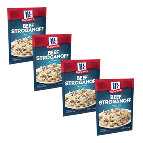 ( 4 Pack ) McCormick Beef Stroganoff Sauce Seasoning Mix 1.5 Oz ...