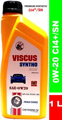SYNTHO 0W20 SN/CI4 PLUS Premium Synthetic BS-6 Engine Oil (1 L) for ...