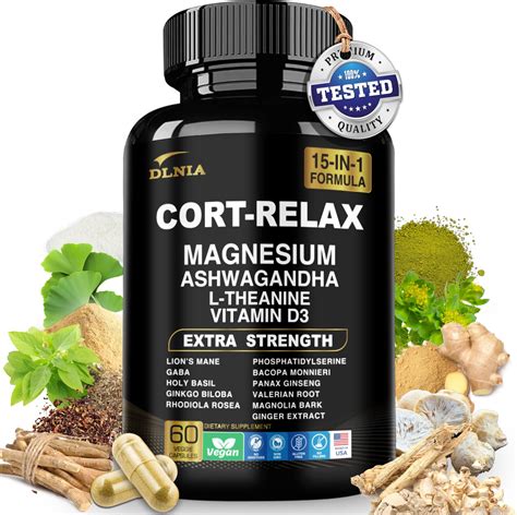 Amazon.com: DLNIA Super Calm Cortisol Supplement with Magnesium ...