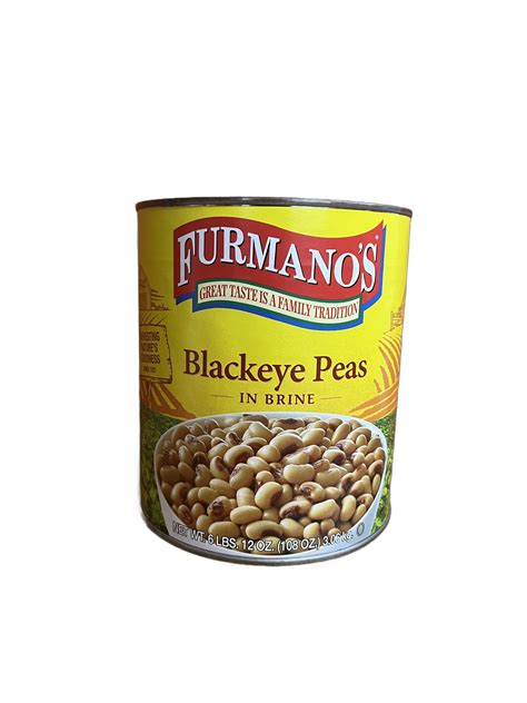 Furmano’s #10 Can Black Eye Peas – DAYABELLE'S