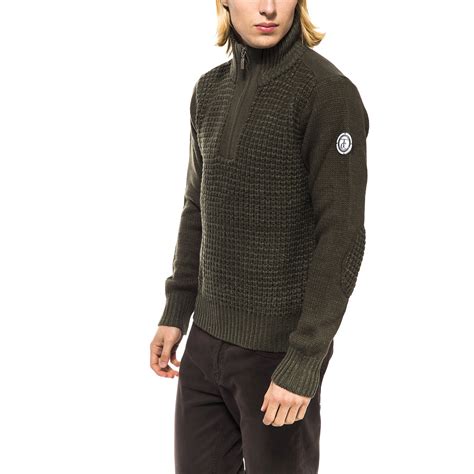 Half Zip-Up Sweater // Olive (S) - Trussardi - Touch of Modern