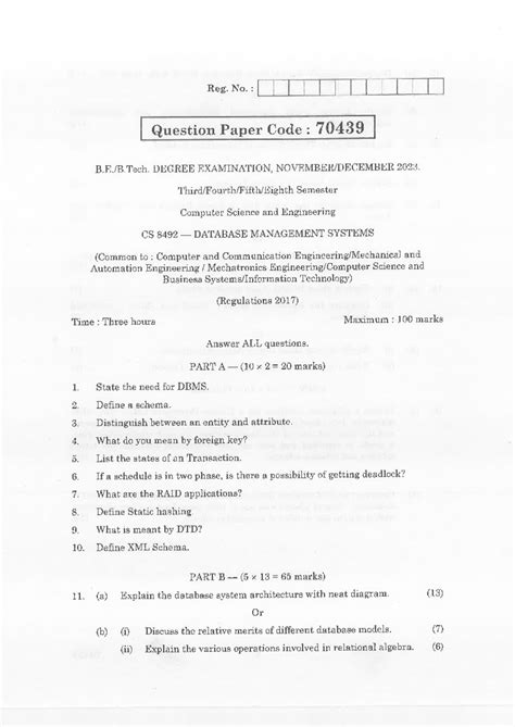 CSE-ND-2023-CS 8492-Database Management Systems-357629039-70869 ...