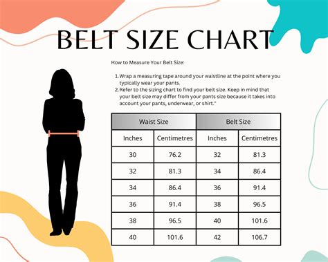 Female Belt Size Chart at Mia Fletcher blog