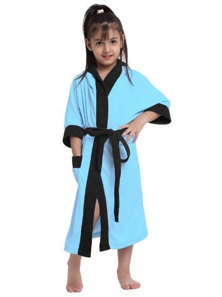 Buy CREEVA Premium Melodious Unisex Hooded Children's Bathrobe - Cozy ...